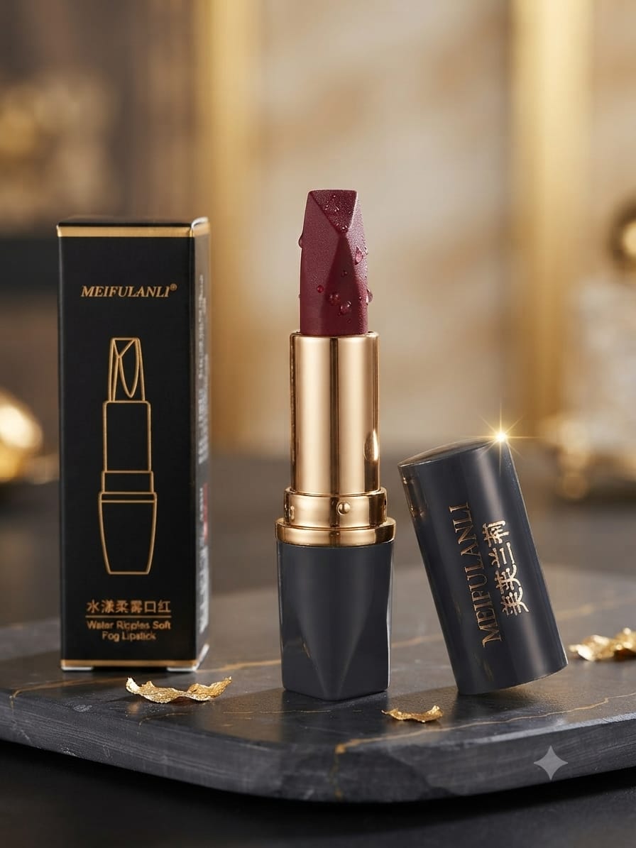 MEIFULANLI Water Ripples Soft Fog 3-in-1 Diamond Lipstick